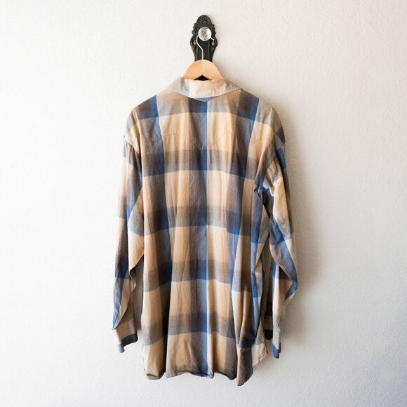 Vintage B&D by Panhandle Slim Plaid Pearl Snap Shirt XXL Western Cowboy Rodeo - Picture 6 of 8